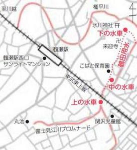 水車跡の地図