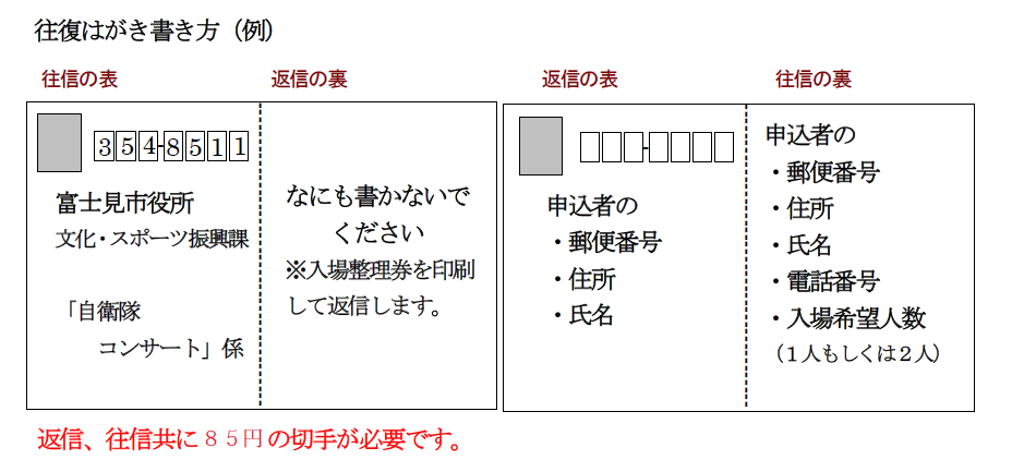 往復はがきの書き方