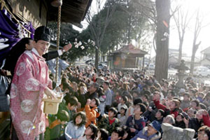 諏訪神社の節分の画像